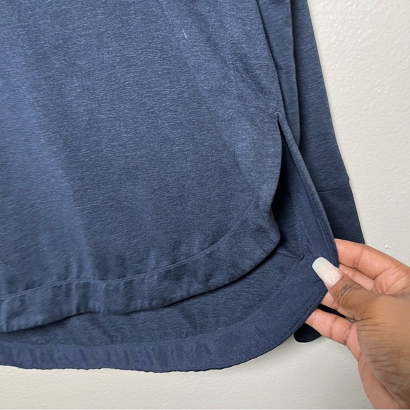 Athleta Women Uptempo Hoodie Sweatshirt Small Blue Hooded Gym Workout - Picture 4 of 11